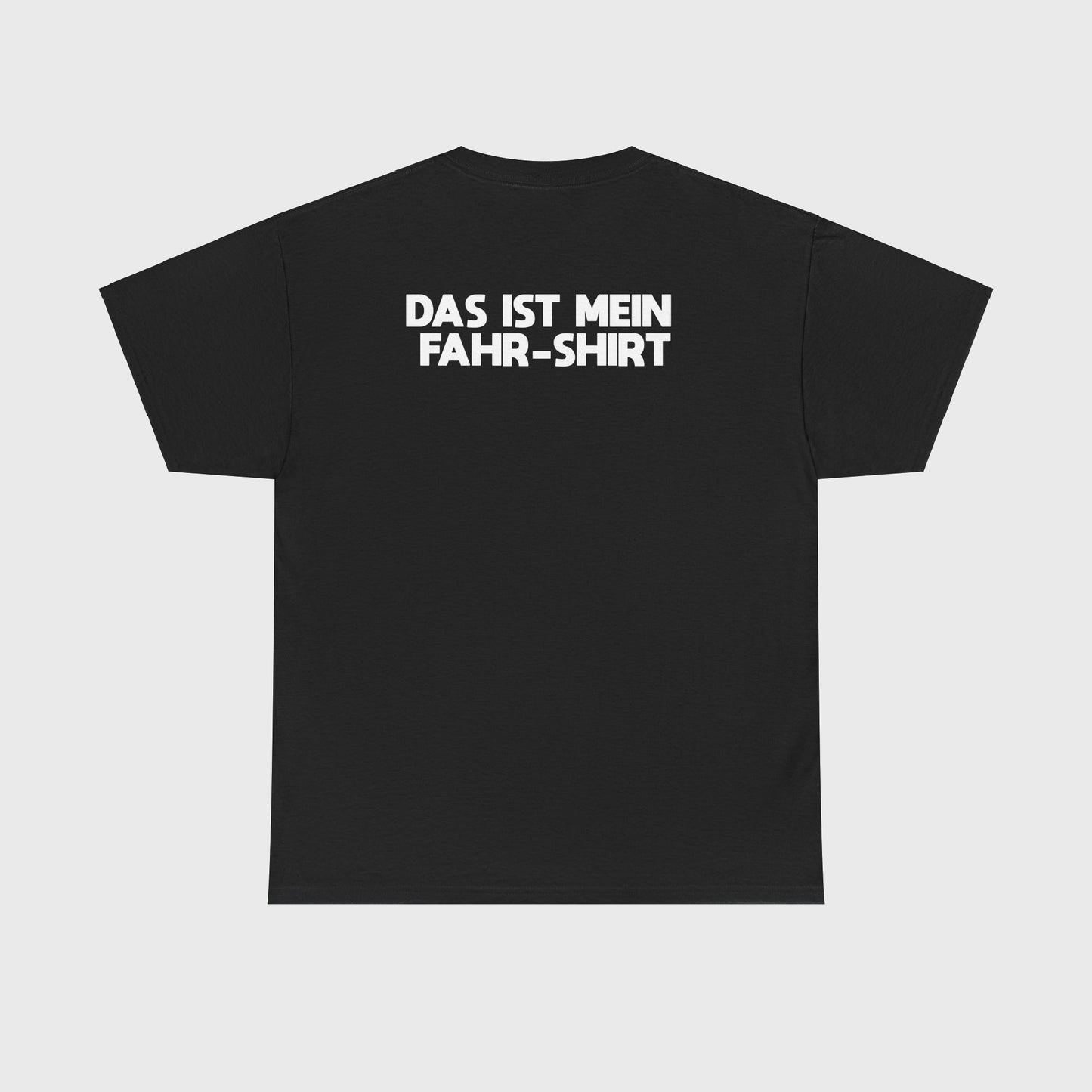 T-SHIRT - "TRINK/FAHR-SHIRT" mit Backprint