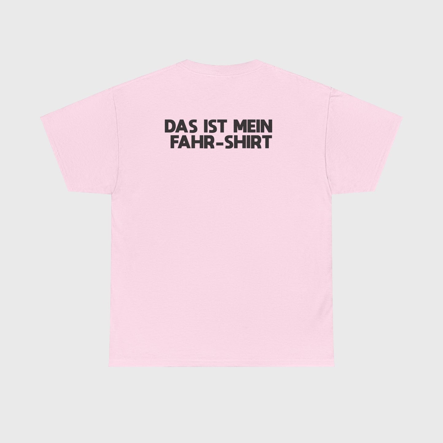 T-SHIRT - "TRINK/FAHR-SHIRT" mit Backprint