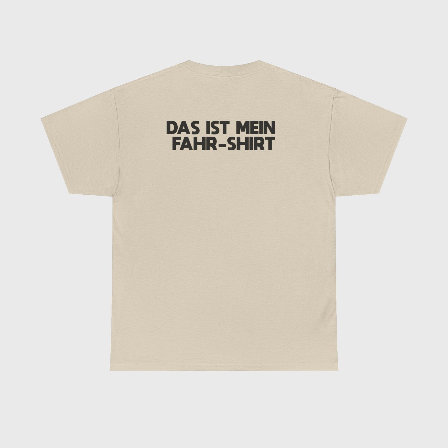 T-SHIRT - "TRINK/FAHR-SHIRT" mit Backprint