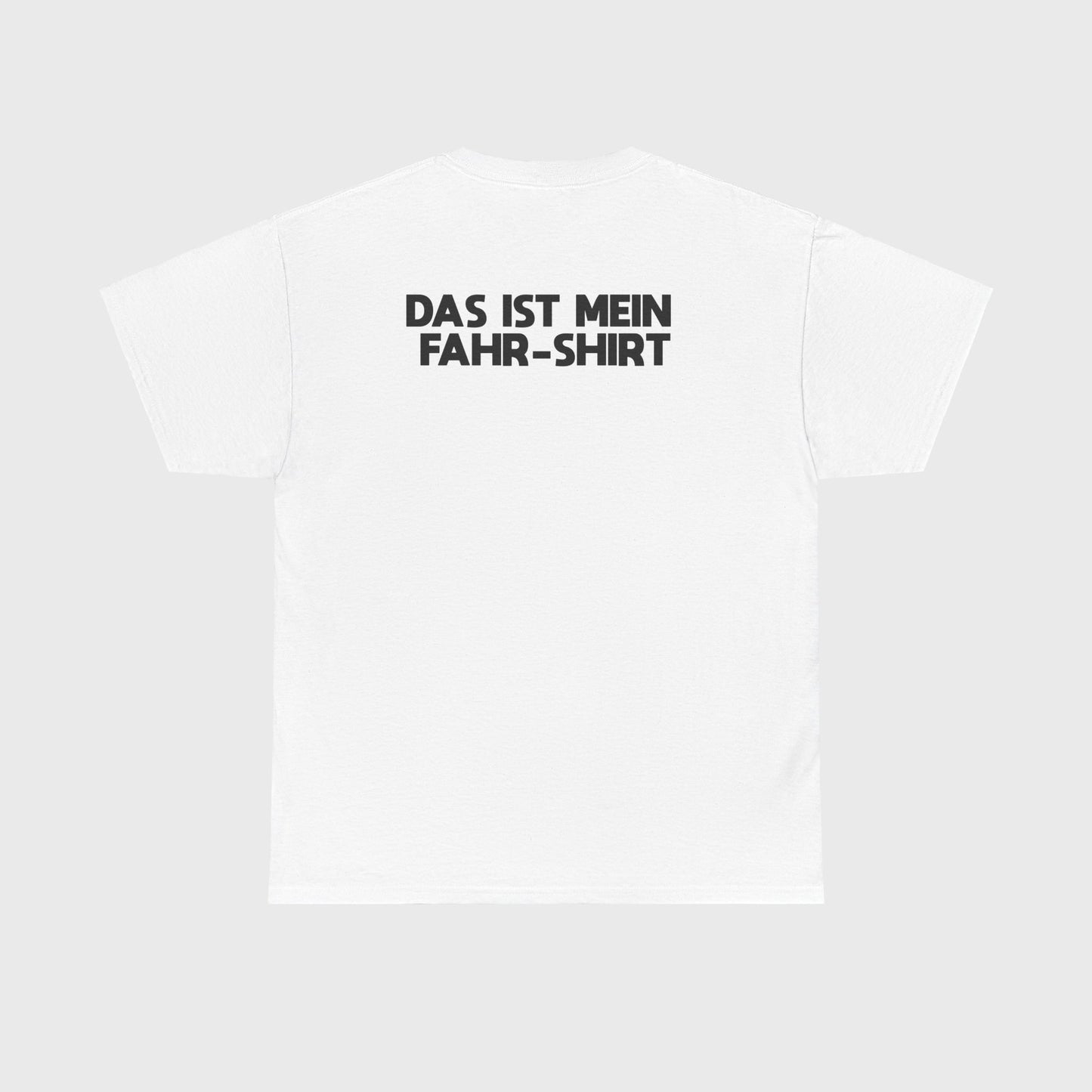 T-SHIRT - "TRINK/FAHR-SHIRT" mit Backprint