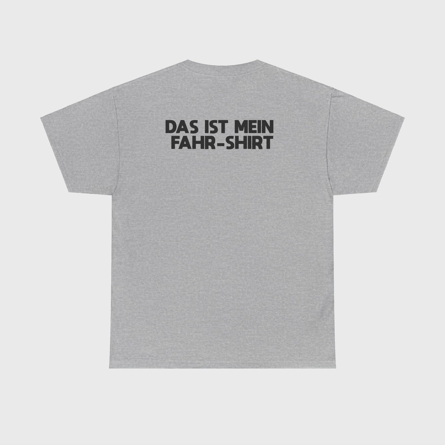 T-SHIRT - "TRINK/FAHR-SHIRT" mit Backprint